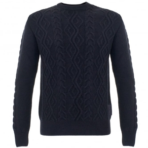 Barbour Barnard Dark Navy Lambswool Jumper MKN0847RE12