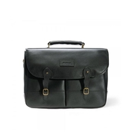 Barbour Leather Black Briefcase UBA0011BK11