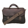 Barbour Olive Wax Leather Briefcase UBA0004OL71