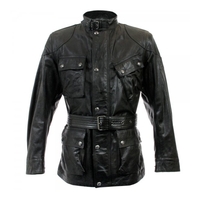 Belstaff Panther Black Motorcycle Leather Jacket 71050068
