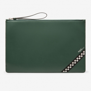 Bollis Large Leather Clutch Bag