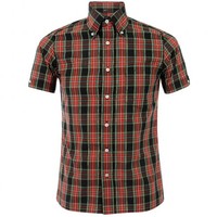 Brutus Tartan Trimfit Black Red Shirt 3401-521