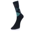 Burlignton Preston Argyle Black Socks 24284