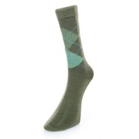 Burlington Preston Dark Green Argyle Socks 24284 7934