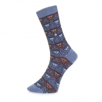 Burlington Fashion Blue Triangle Socks 20521 6662