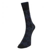 Burlington Hampstead Wool Navy Black Socks 21179 3000