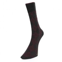 Burlington Hampstead Wool Wine Anthra Socks 21179 3080