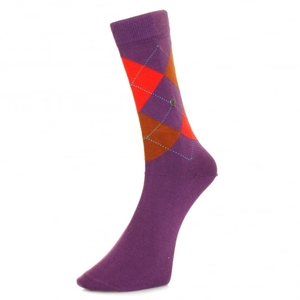 Burlington King Purple Argle Socks 21020 6862