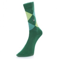Burlington Manchester Green Argyle Socks 20182-7409