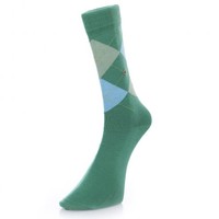 Burlington Manchester Green Argyle Socks 20182-7942