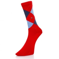Burlington Manchester Mercerized Red Socks 20182 8000