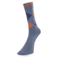 Burlington Norfolk Denim Argyle Socks 20186-6660