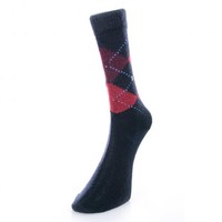 Burlington Preston Dark Navy Argyle Socks