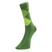 Burlington Preston Gree Argyle Socks 24284 7611