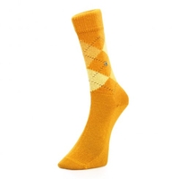 Burlington Preston Mustard Argyle Socks 24284 1305