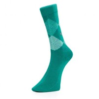 Burlington Preston Turquoise Argyle Socks 24284 7874