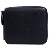 Carr Royal Paris Large Zip Leather Wallet Indigo AT172I