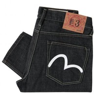 Evisu Heritage 2017 Carrot Fit Raw Hyperbue Ecru Jeans A14EGM