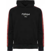 Floral Stripe Woven Hoodie