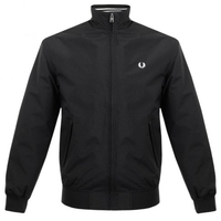 Fred Perry Brentham Black Bomber Jacket J7212