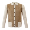 Gabicci Vintage Perforated Latte Cardigan V34GM10