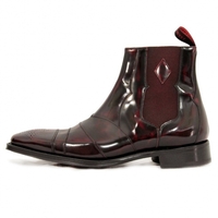 Jeffery West Omny Bordo Glossy Chelsea Boots 1000157142