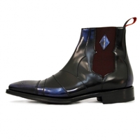 Jeffery West Omny Shade Blue Leather Chelsea Boots 1000157142