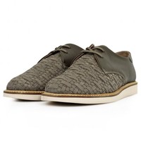 Lacoste Orford Dark Grey Weave Leather Shoe 7-27STM22035A8