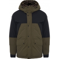 Martock Hooded Down Jacket - Pine & Black