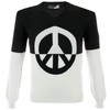 Moschino Knitwear M0662-417 Two-Tone Peace Jumper