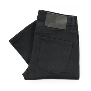 Naked and Famous Black Super Skinny Stretch Denim 013010 Tapered Leg