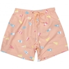 Nautical Flag Swim Shorts - Pink