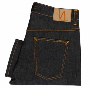 Nudie Jeans Brute Knut Dry Navy Comfort Denim Jeans 112008