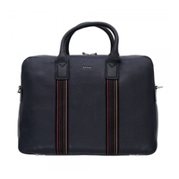 Paul Smith Navy Leather City Webbing Business Folio AMXX-4502-L548