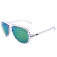 Ray Ban Cats 5000 Flash Lenses Clear Blue Sunglasses 0RB4125-649/19