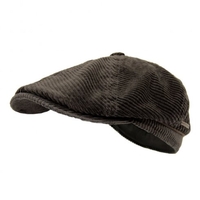 Stetson Brooklin Corduroy Dark Grey Cap 6641801 3