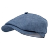 Stetson Hatteras Blue Linen Newsboy Cap 6843101 22