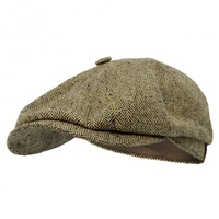 Stetson Hatteras Light Brown Herringbone Cap 6842501 369