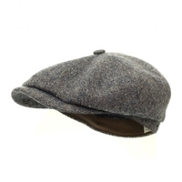 Stetson Hatteras Woolrich Donegal Indigo Newsboy Cap 6840605 423