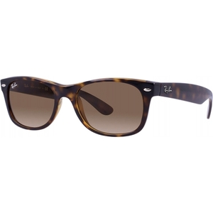Tortoise New Wayfarer Classic Sunglasses - Light Brown Gradient lenses