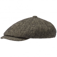 Virgin Wool 6-Panel Flat Cap