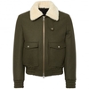 Zipped Jacket with Shearling Collar H17OW014.210