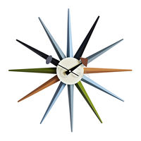 Sunburst Clock multicolor 1