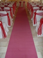 Plain - Pink Wedding Aisle Carpet Runner