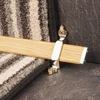 Tudor Polished Nickel Finish Light Wood Stair Carpet Runner Rods