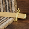 Tudor Satin Brass Finish Light Wood Stair Carpet Runner Rods