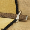 Tudor Satin Nickel Finish Dark Wood Stair Carpet Runner Rods