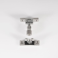 Brighton Pattern Narrow Plate Sash Fastener Polished Nickel