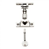 Brighton Pattern Narrow Plate Sash Fastener Satin Nickel
