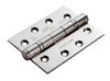 Carlisle Brass 102mm x 76mm x 3mm Ball Bearing Hinge - Grade 13 Polished Stainless Steel